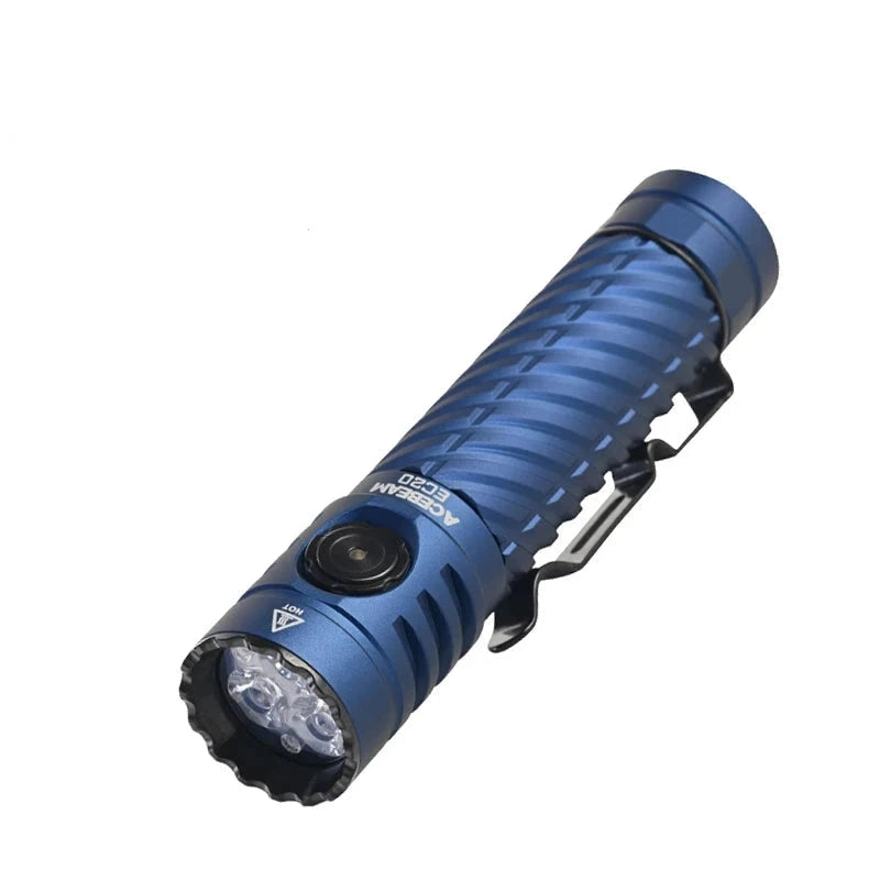 ACEBEAM EC20 new released Led flashlight EDC LUXEON HL4X Leds 2800 lumens 340 meters 18650 battery multi-color auxiliary lights - Lumen X Gear