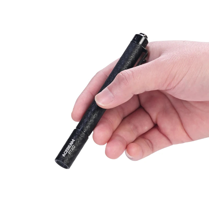 ACEBEAM PT20 penlight compact EDC flashlight 500 lumens 80 meters compatible with 2 AAA batteries 3 brightness level daily torch - Lumen X Gear