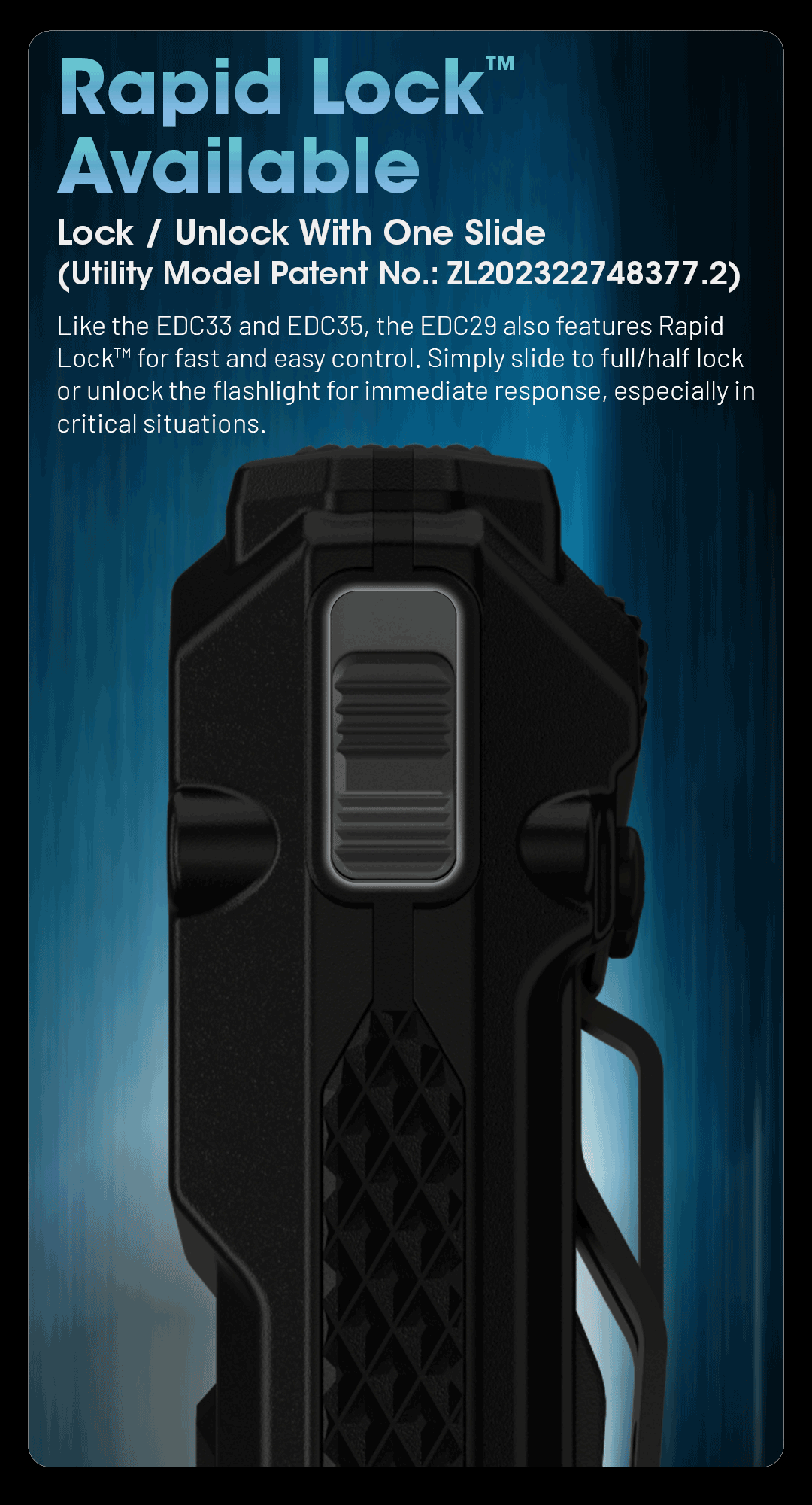 NITECORE EDC29 Utra Slim EDC Flashight 6500 Lumens USB-C Rechargeable Tactical Torch Light Built-in 2500mAh Li-ion Battery - Lumen X Gear