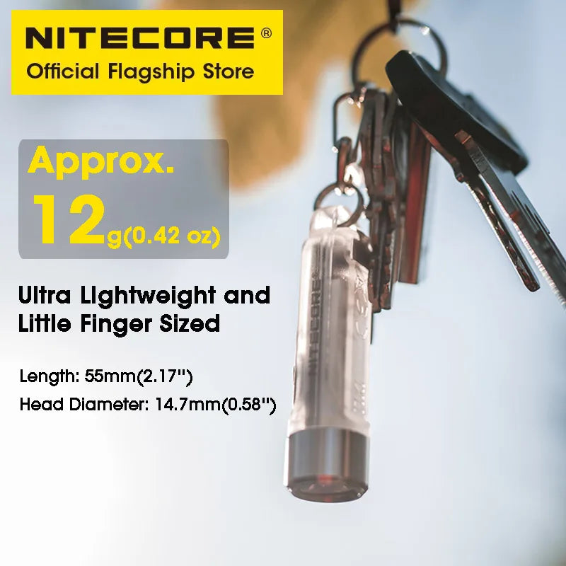 NITECORE TIKI Multi-Light Source USB-C Charge Portable EDC Camping Flashlight APC UV Mini Keychain Light Warning Signal Flashing - Lumen X Gear