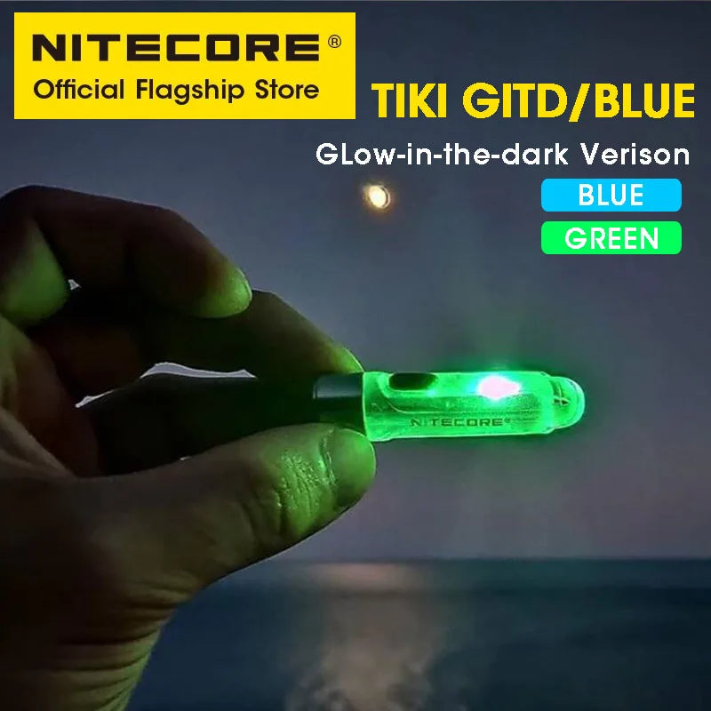 NITECORE TIKI Multi-Light Source USB-C Charge Portable EDC Camping Flashlight APC UV Mini Keychain Light Warning Signal Flashing - Lumen X Gear