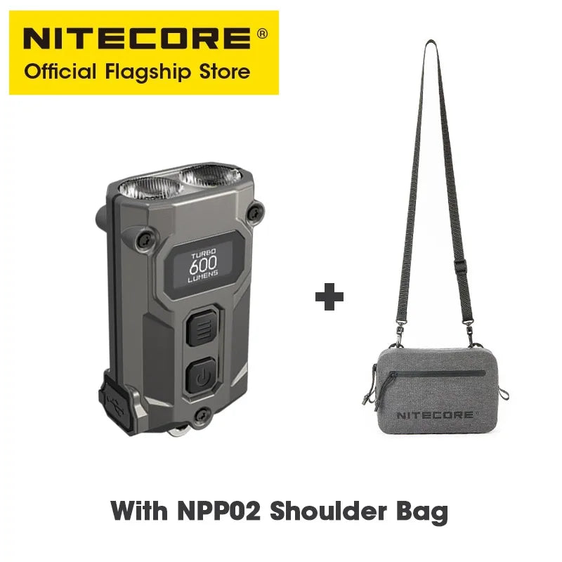 NITECORE TINI3 2025 EDC Keychain Light Mini Multiple Color Temperatures Flashlight USB-C Rechargeable 600 Lumen, Li-ion Battery