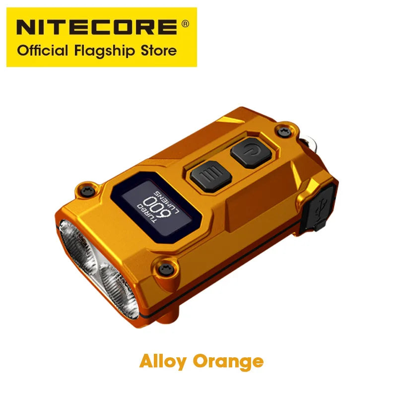 NITECORE TINI3 2025 EDC Keychain Light Mini Multiple Color Temperatures Flashlight USB-C Rechargeable 600 Lumen, Li-ion Battery