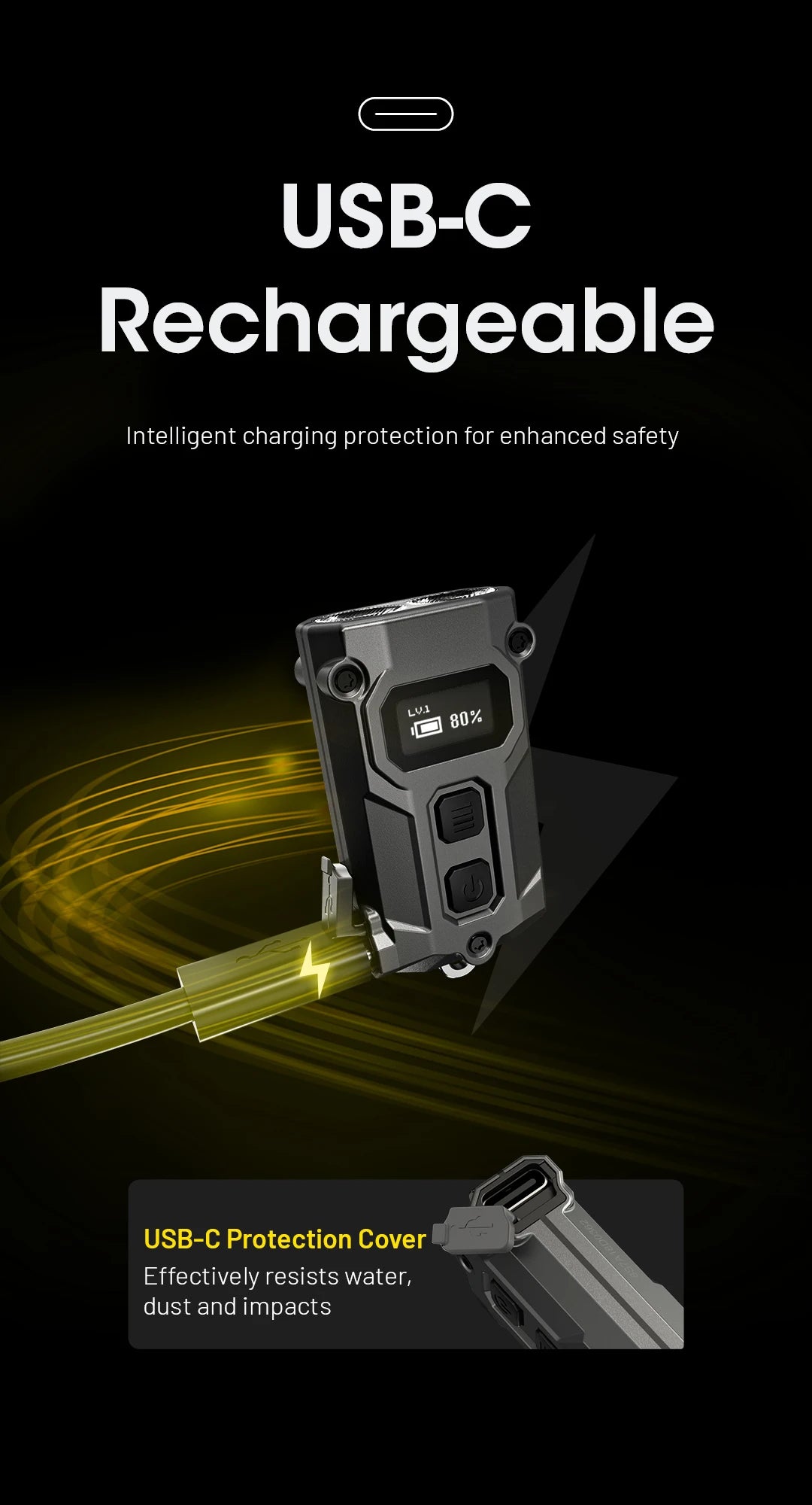 NITECORE TINI3 2025 EDC Keychain Light Mini Multiple Color Temperatures Flashlight USB-C Rechargeable 600 Lumen, Li-ion Battery