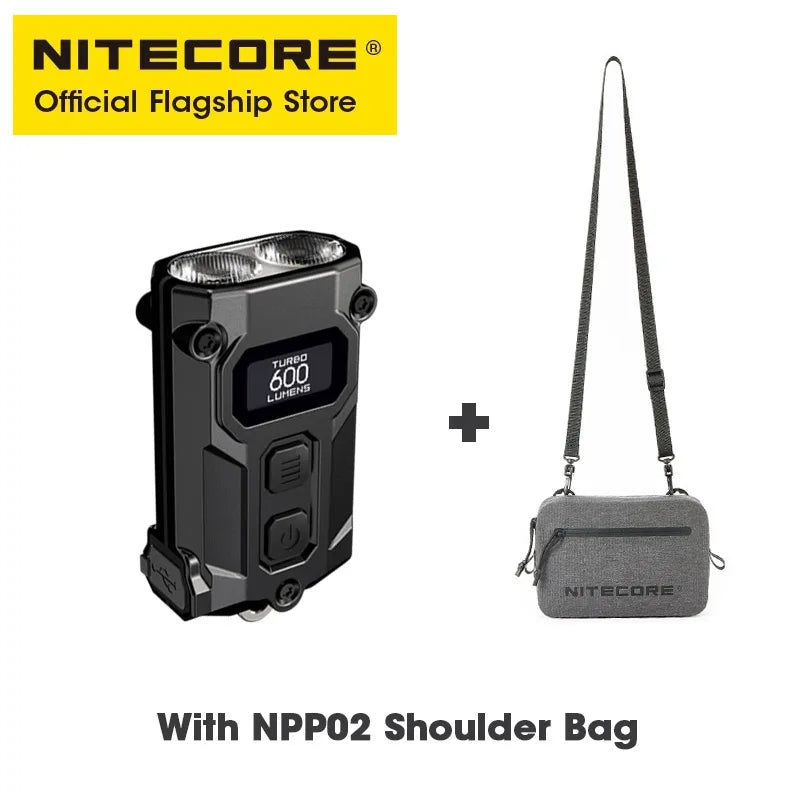 NITECORE TINI3 2025 EDC Keychain Light Mini Multiple Color Temperatures Flashlight USB-C Rechargeable 600 Lumen, Li-ion Battery