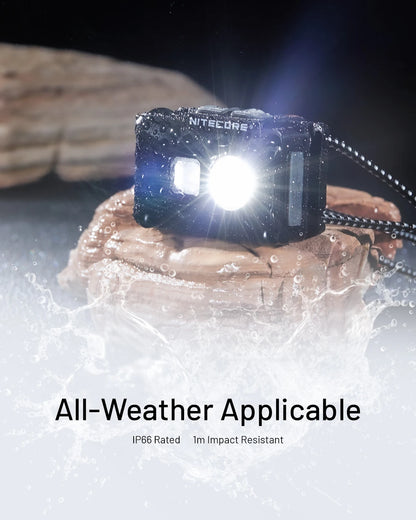 NITECORE NU20 Classic USB-C Rechargeable Headlamp 38 g Ultra Lightweight Headlight For Backpacker Outdoor Camping, Trail Running