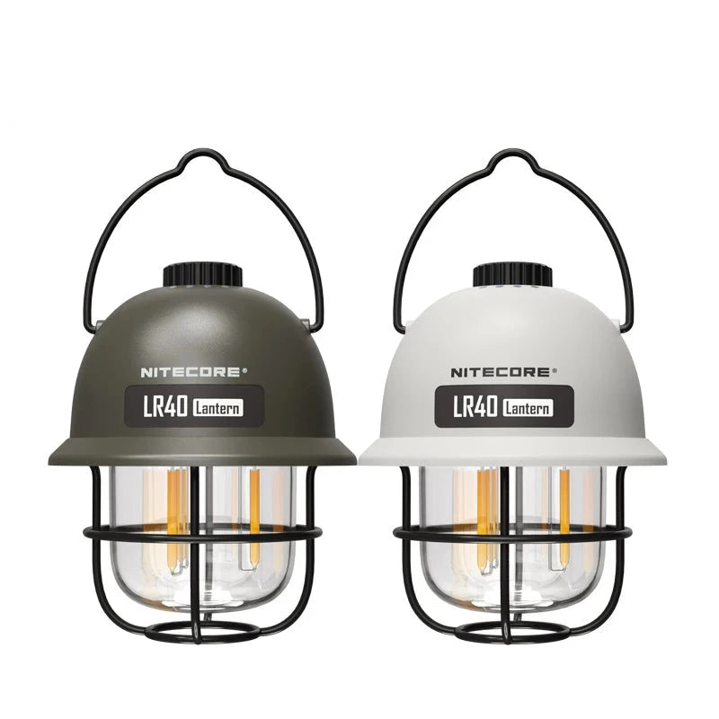 NITECORE 2-in-1 LR40 Camping Light Power Bank 100 Lumen 3 Light Sources Portable LED USB-C Rechargeable Camping Tent Lantern - Lumen X Gear 