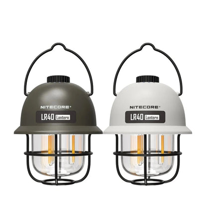 NITECORE 2-in-1 LR40 Camping Light Power Bank 100 Lumen 3 Light Sources Portable LED USB-C Rechargeable Camping Tent Lantern - Lumen X Gear 