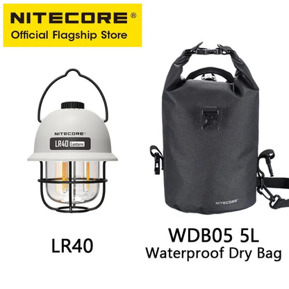 NITECORE 2-in-1 LR40 Camping Light Power Bank 100 Lumen 3 Light Sources Portable LED USB-C Rechargeable Camping Tent Lantern - Lumen X Gear 