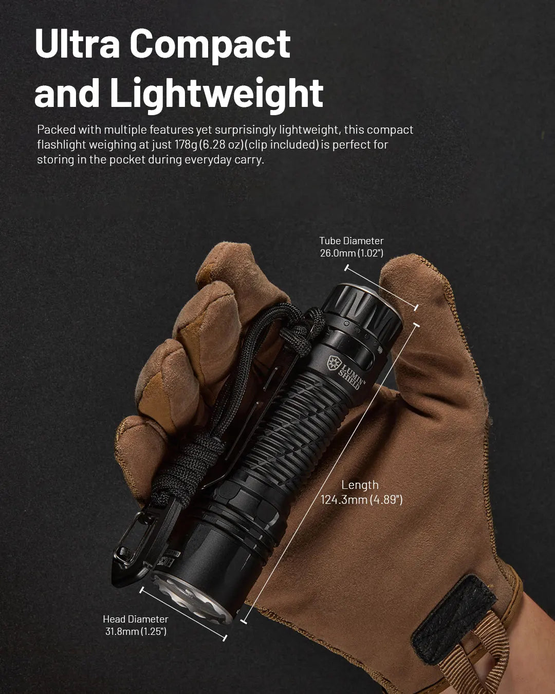 NITECORE EDC35 Tactical Flashlight EDC USB-C Rechargeable Search Torch Light 5000 Lumens UHi 40, 6000mAh 21700 Li-ion Battery - Lumen X Gear 