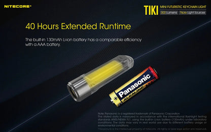 NITECORE TIKI Multi-Light Source USB-C Charge Portable EDC Camping Flashlight APC UV Mini Keychain Light Warning Signal Flashing - Lumen X Gear 