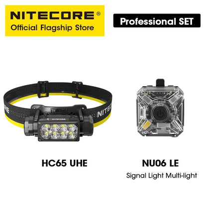 NITECORE HC65 UHE LED Headlamp 2000 Lumen USB-C Rechargeable 8 Core UHE LED Headlight Dual Beam,4000mAh 18650 Li-ion Battery
