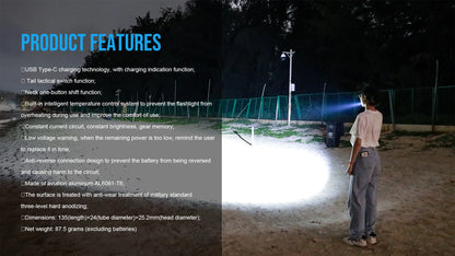 Trustfire T10R Tactical Led Flashlight 1800 Lumen Powerful Type C USB Rechargeable 18650 Torch Lamps High Power Lamp Dual Switch